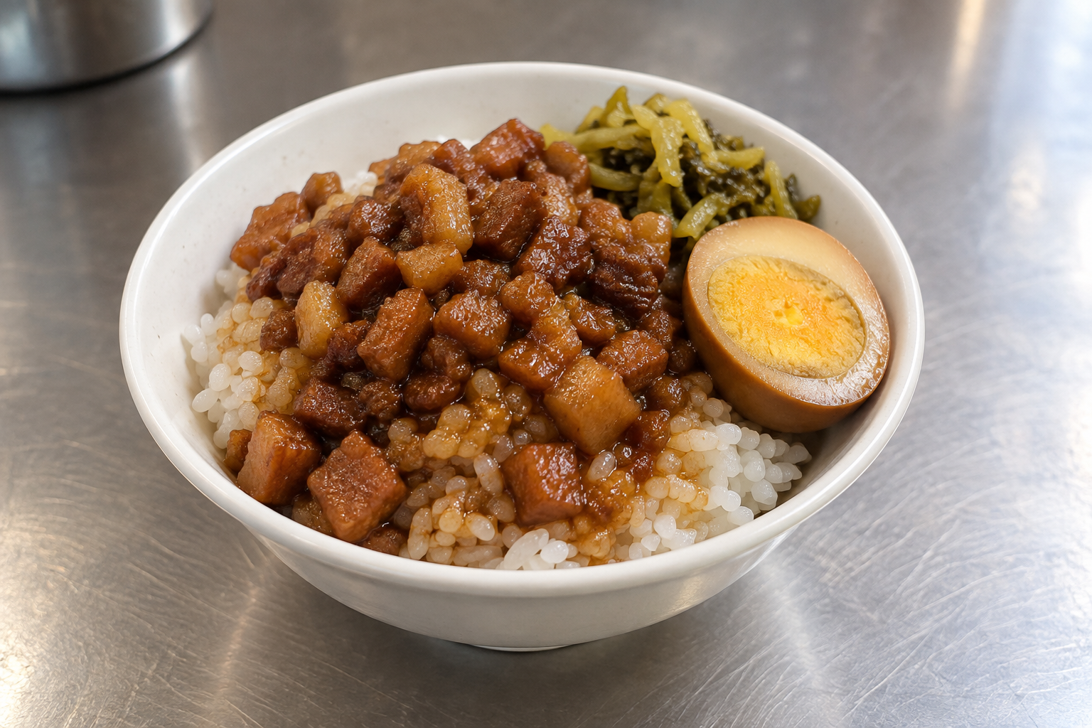 Lu Rou Fan — AI-generated food illustrations; final serving may differ.