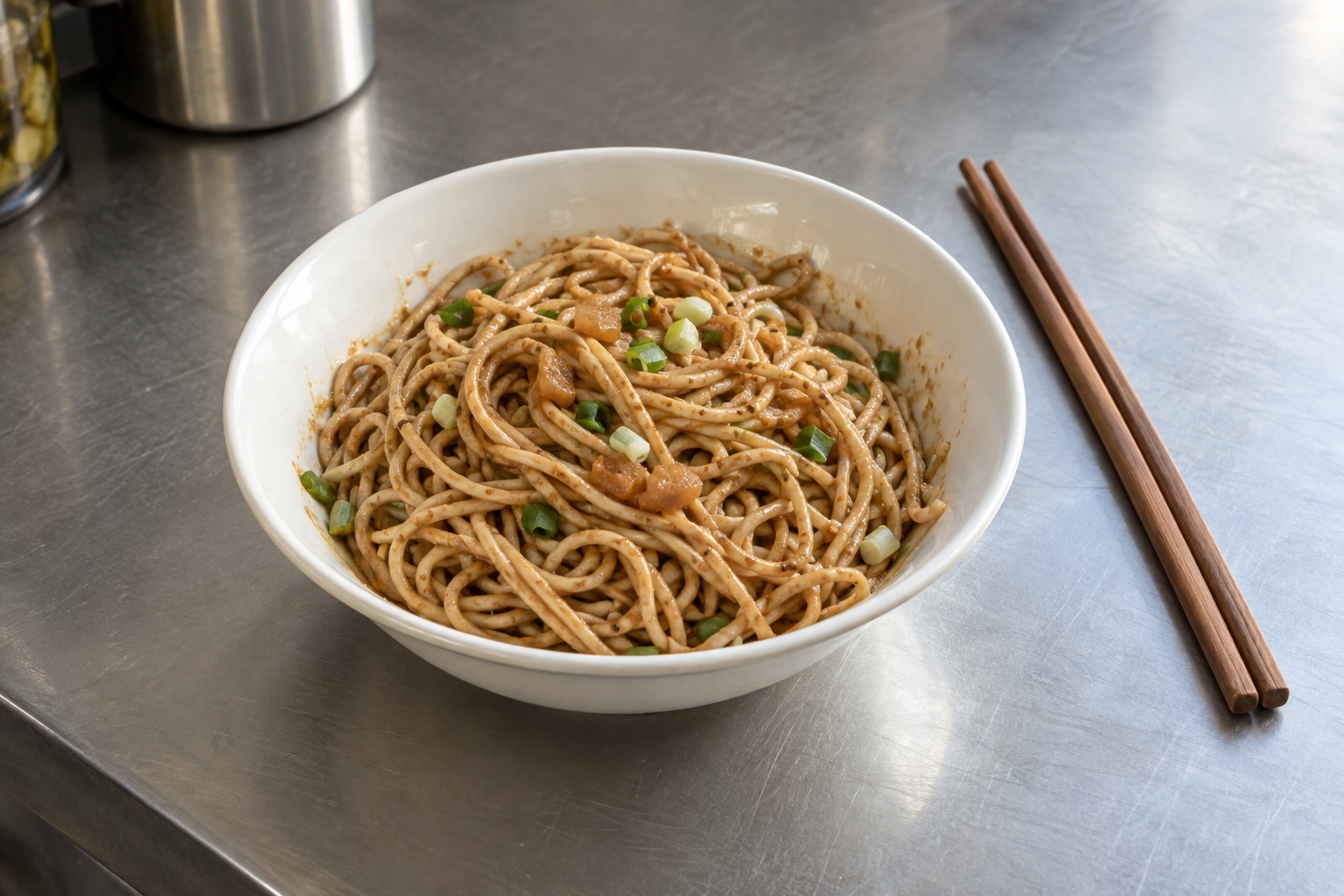 Wuhan Hot Dry Noodles — AI-generated food illustrations. Final serving may differ.